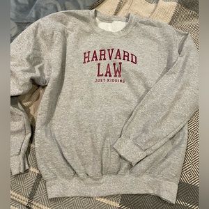 Harvard Law crewneck pullover sweatshirt